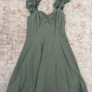 Francesca's Collections Sage Green Textured Dress